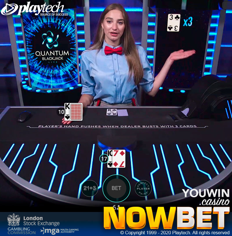 Quantum Blackjack, the Newest Blackjack Experience with Game Show Styles from Playtech